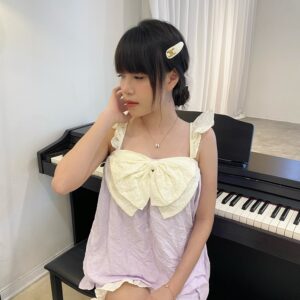 pijama nữ cổ sen
