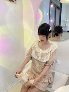 pijama nữ cổ sen